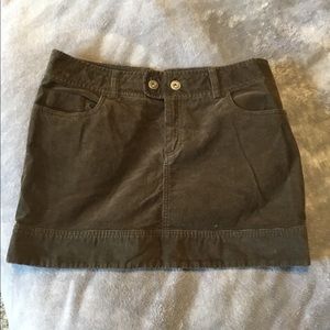 Brown corduroy miniskirt